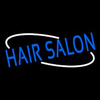 Oval Hair Salon Enseigne Néon