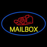 Oval Mailbo  With Logo Enseigne Néon
