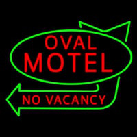 Oval Motel No Vacancy Enseigne Néon