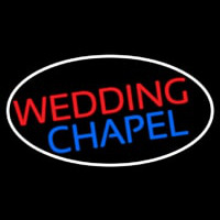 Oval Wedding Chapel Block Enseigne Néon
