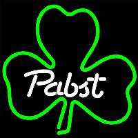 Pabst Green Clover Beer Sign Enseigne Néon