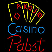 Pabst Poker Casino Ace Series Beer Sign Enseigne Néon