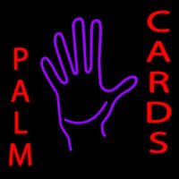 Palm Card Hands Enseigne Néon