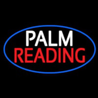Palm Reading Blue Border Enseigne Néon