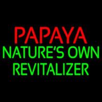 Papaya Natures Own Revitalize Enseigne Néon