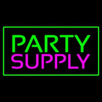 Party Supply Green Rectangle Enseigne Néon