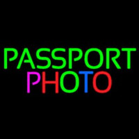 Passport Multi Color Photo Enseigne Néon