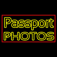 Passport Photos Block Enseigne Néon