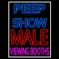 Peepshow Male Viewing Booth Enseigne Néon