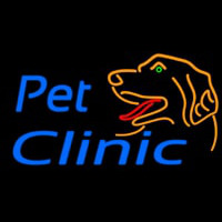 Pet Clinic And Care Enseigne Néon