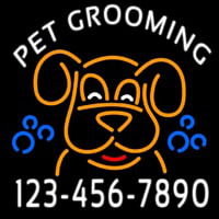 Pet Grooming Phone Number Enseigne Néon