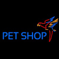 Pet Shop Parrot Enseigne Néon