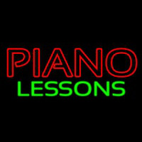 Piano Lessons Enseigne Néon