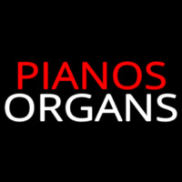 Pianos Organs Block 1 Enseigne Néon