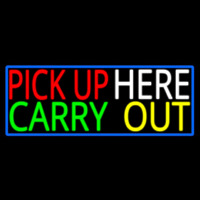Pick Up Carry Out Here Enseigne Néon