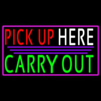 Pick Up Carry Out Here Enseigne Néon