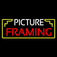 Picture Framing With Frame Logo Enseigne Néon