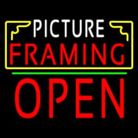 Picture Framing With Frame Open 1 Logo Enseigne Néon