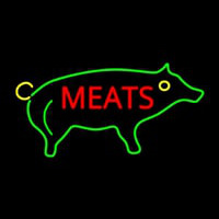 Pig Meats Enseigne Néon