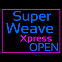 Pink Border Super Weave Xpress Open Enseigne Néon