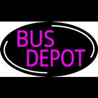 Pink Bus Depot Enseigne Néon