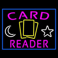 Pink Card Reader Blue Border Enseigne Néon