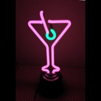 Pink Cocktail Desktop Enseigne Néon