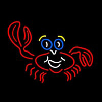 Pink Crab Logo 1 Enseigne Néon