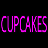Pink Cupcakes Enseigne Néon