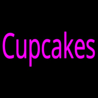 Pink Cupcakes Enseigne Néon