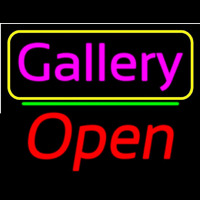 Pink Cursive Gallery With Open 2 Enseigne Néon