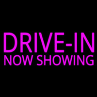 Pink Drive In Now Showing Enseigne Néon