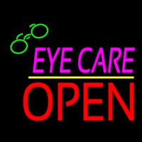 Pink Eye Care Block Red Open Yellow Line Enseigne Néon