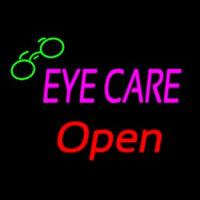 Pink Eye Care Red Open Logo Enseigne Néon