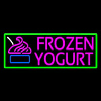 Pink Frozen Yogurt Enseigne Néon