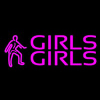 Pink Girls Girls Girls Enseigne Néon