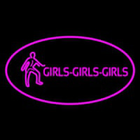 Pink Girls Girls Girls Enseigne Néon