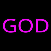Pink God Block Enseigne Néon