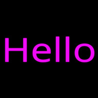 Pink Hello Enseigne Néon