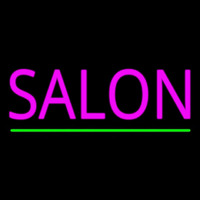 Pink Salon Green Line Enseigne Néon