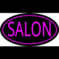 Pink Salon Oval Enseigne Néon