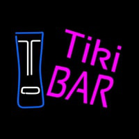 Pink Tiki Bar with Logo Enseigne Néon