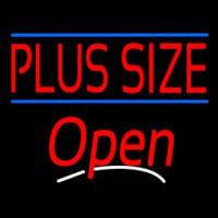 Plus Size Blue Lines Open Enseigne Néon