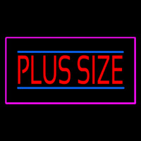 Plus Size Pink Border Enseigne Néon