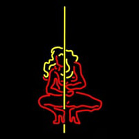 Pole Dance Girl Enseigne Néon