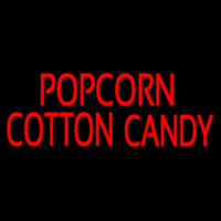 Popcorn Cotton Candy Enseigne Néon