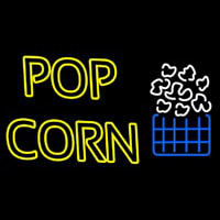 Popcorn Yellow With Logo Enseigne Néon