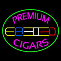 Premium Cigars Logo Enseigne Néon