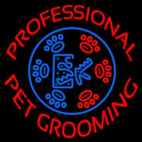 Professional Pet Grooming Enseigne Néon