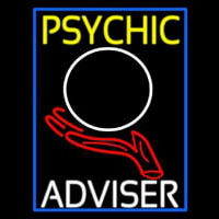 Psychic Adviser Crystal Logo Enseigne Néon